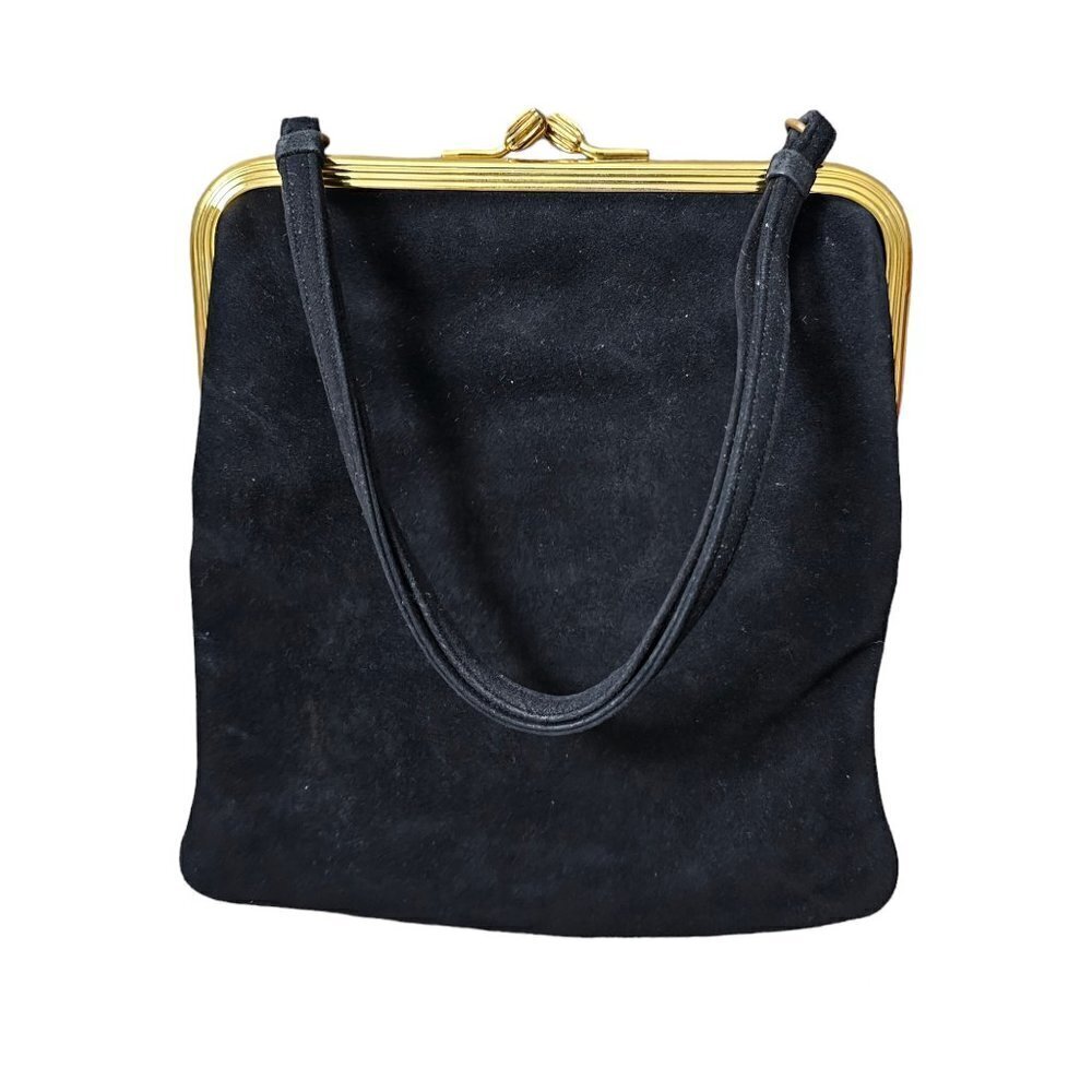 Koret Black Calf Leather Vintage 50's Bag - Picture 2 of 15